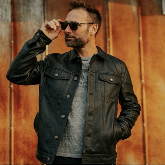 Buffalo Jackson, Driggs Black Leather Jacket nwot - Picture 1 of 10